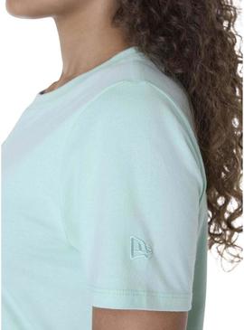 Camiseta New Era Athletics turquesa para mulher