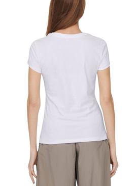Camiseta Only Vibe Beauty branca para mulher.