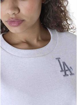 Moletom New Era Athletics cinza para mulher