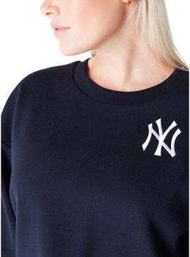 Moletom New Era Yankees preto para mulher.