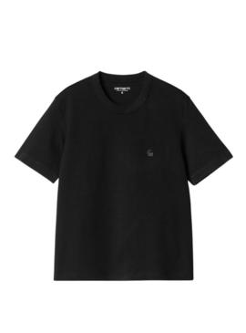Camiseta Carhartt Luca preta para mulher.