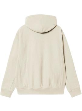Moletom Carhartt Zip bege para homens