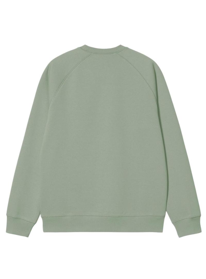 Moletom Carhartt Chase gola redonda verde para homem