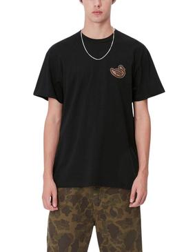 Camiseta Carhartt Ducks preta para homem.