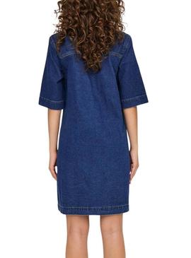 Vestido Only Belle azul marino para mujer