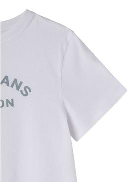 Camiseta Pepe Jeans Zoe branca para menina.