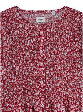 Camisa Pepe Jeans Harriet vermelha para menina