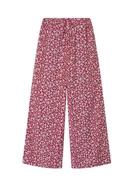 Calça Pepe Jeans Harriet vermelha para menina.