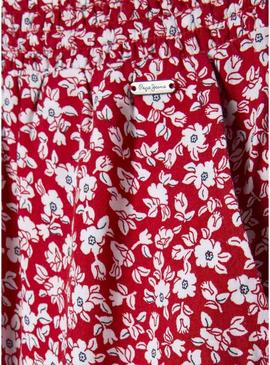 Calça Pepe Jeans Harriet vermelha para menina.