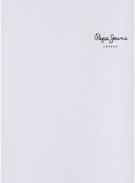 Camiseta Pepe Jeans Bloomy branca para menina.