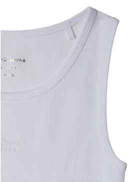 Camiseta Pepe Jeans Jane regata branca para menina
