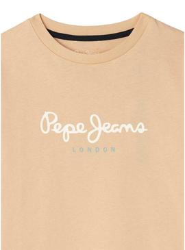 Camisa Pepe Jeans New Art laranja para crianças