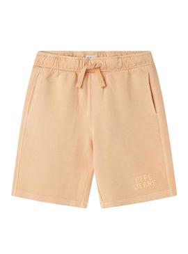 Bermudas Pepe Jeans Charles laranja para menino.