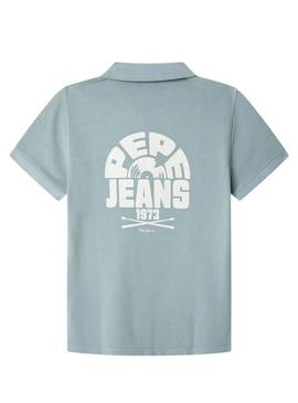 Polo Pepe Jeans Cael azul para menino