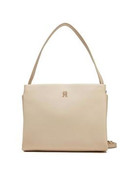 Bolsa Tommy Hilfiger Legacy Médio bege para mulher