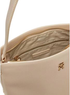 Bolsa Tommy Hilfiger Legacy Médio bege para mulher