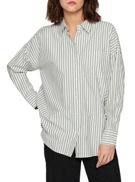 Camisa Vila Darma listrada para mulher.
