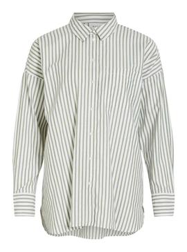 Camisa Vila Darma listrada para mulher.