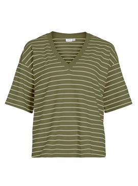 Camiseta Vila Sinny verde para mulher.