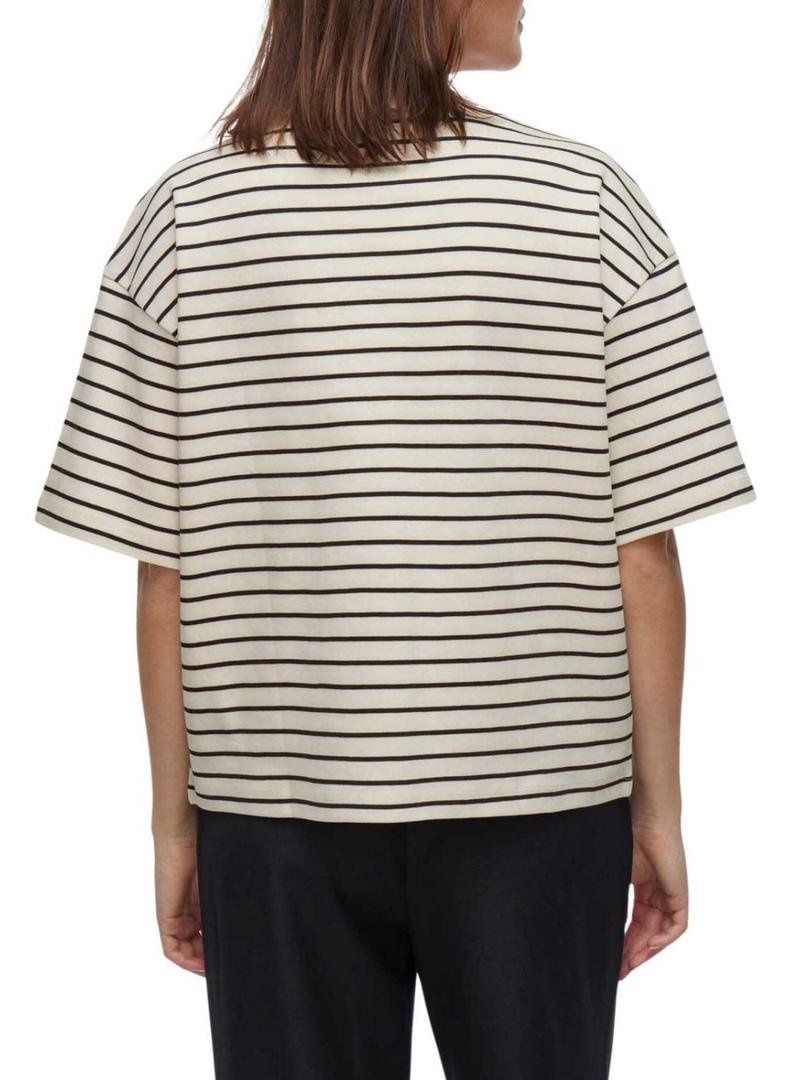 Camiseta Vila Sinny bege para mulher.
