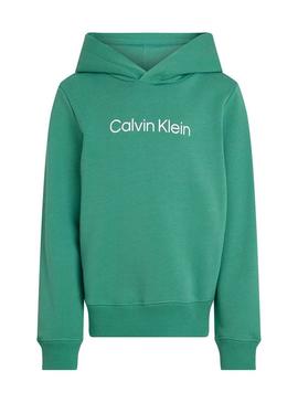 Moletom Calvin Klein Institutional Logo verde.