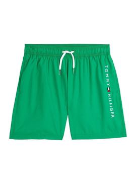 Roupa de banho Tommy Hilfiger verde para criança.