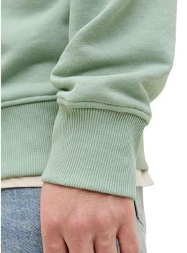 Moletom Jack and Jones Palm verde para homem.