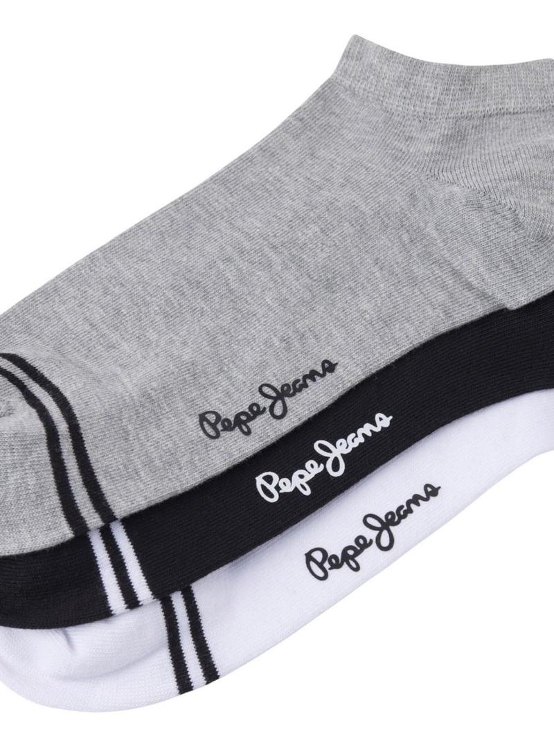 Meias Pepe Jeans tricolores tornozelo para homem