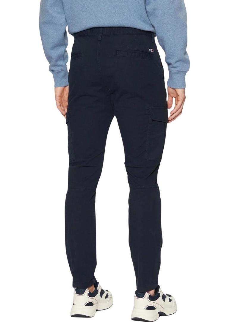Calça Tommy Jeans Austin azul marinho para homem.
