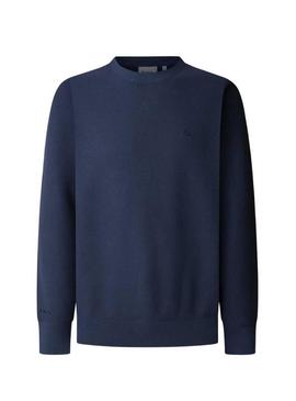 Camisola Pepe Jeans Liam azul-marinho para homem.
