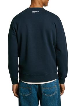 Moletom Pepe Jeans Daxton azul marinho para homem