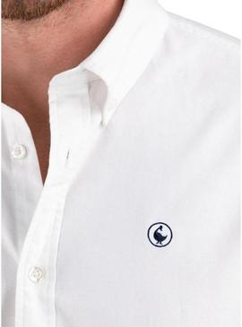 Camisa El Ganso Garment Dyed branca para homem