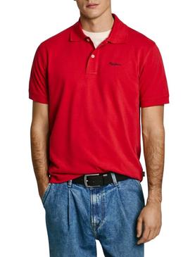 Camisa Polo Pepe Jeans Essential vermelha para homem