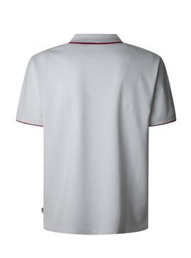 Camisa Pepe Jeans Hans branca para homem.