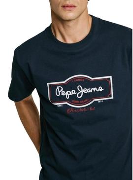 Camiseta Pepe Jeans Daxton azul marinho para homem