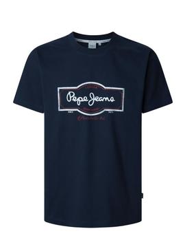 Camiseta Pepe Jeans Daxton azul marinho para homem