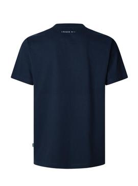 Camiseta Pepe Jeans Daxton azul marinho para homem