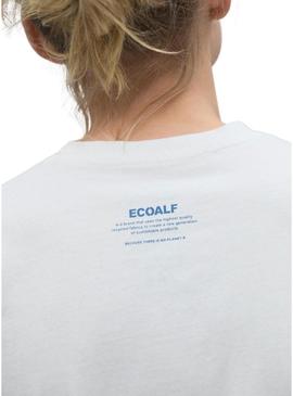 Camiseta Ecoalf Salce branca para mulher