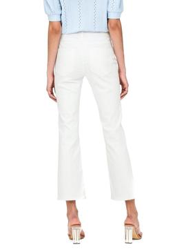 Calça de ganga Only Kenya branca para mulher