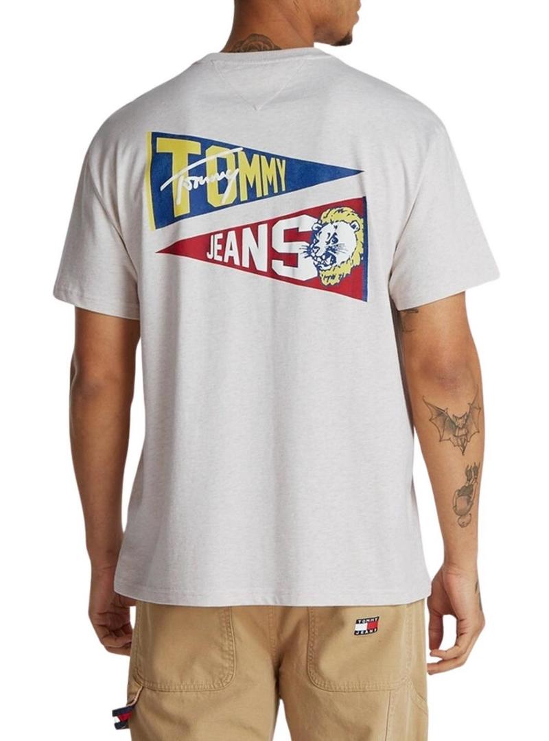 Camiseta Tommy Jeans Tigre bege para homem