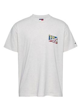 Camiseta Tommy Jeans Tigre bege para homem