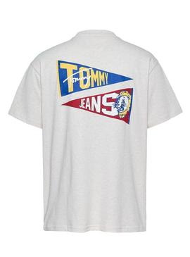 Camiseta Tommy Jeans Tigre bege para homem