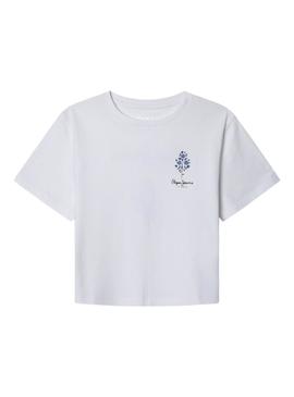 Camisa Pepe Jeans Nova branca para menina