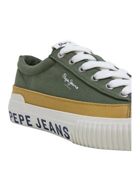 Sapatilhas Pepe Jeans Ben verdes para menino.