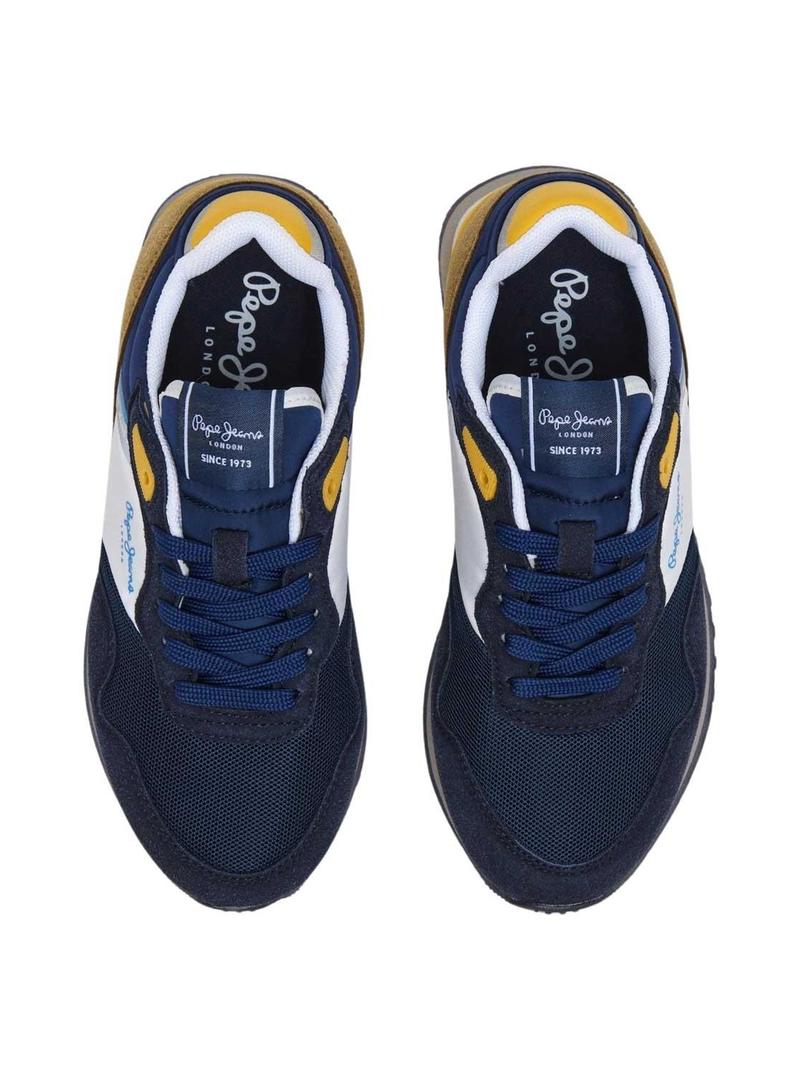Sapatilhas Pepe Jeans London Life marinho para menino.