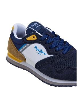Sapatilhas Pepe Jeans London Life marinho para menino.