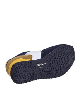 Sapatilhas Pepe Jeans London Life marinho para menino.
