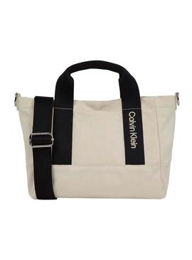 Bolsa Calvin Klein Colour Block bege para menina