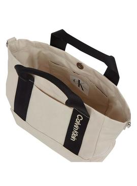 Bolsa Calvin Klein Colour Block bege para menina