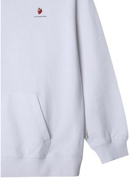 Moletom Pepe Jeans Carol branco para menina.